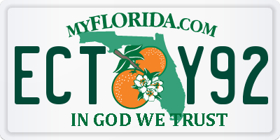 FL license plate ECTY92