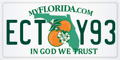 FL license plate ECTY93
