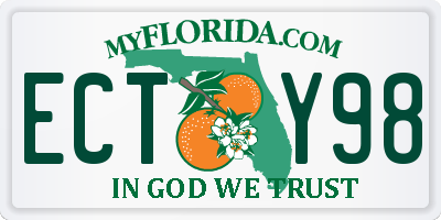 FL license plate ECTY98