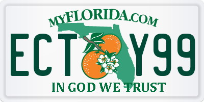 FL license plate ECTY99