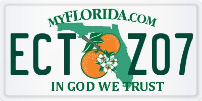 FL license plate ECTZ07