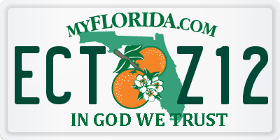 FL license plate ECTZ12