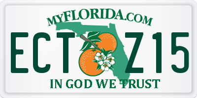FL license plate ECTZ15