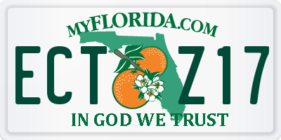 FL license plate ECTZ17