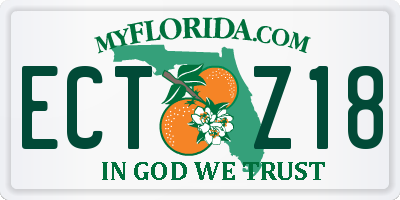 FL license plate ECTZ18