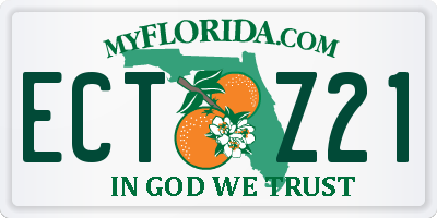 FL license plate ECTZ21