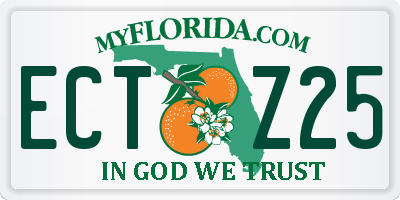 FL license plate ECTZ25