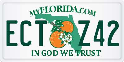 FL license plate ECTZ42