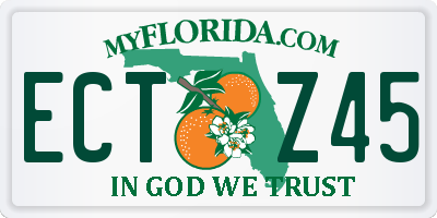 FL license plate ECTZ45