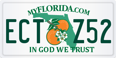 FL license plate ECTZ52