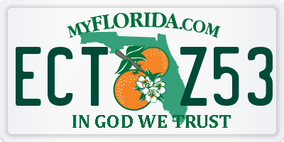 FL license plate ECTZ53