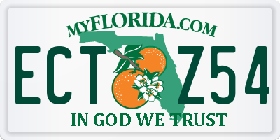 FL license plate ECTZ54