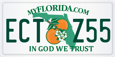 FL license plate ECTZ55