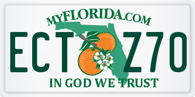 FL license plate ECTZ70