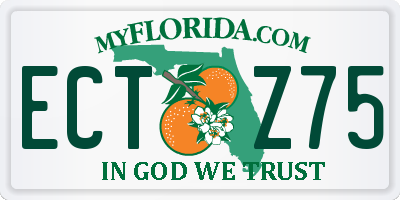 FL license plate ECTZ75