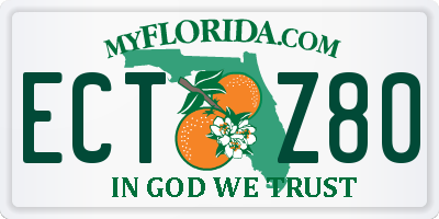 FL license plate ECTZ80