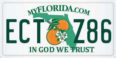 FL license plate ECTZ86