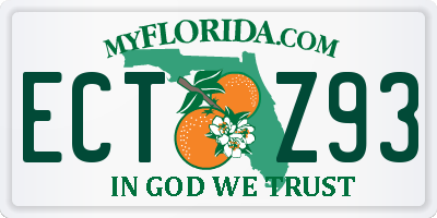 FL license plate ECTZ93