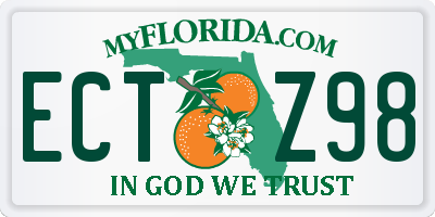 FL license plate ECTZ98