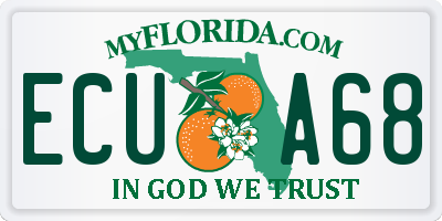 FL license plate ECUA68
