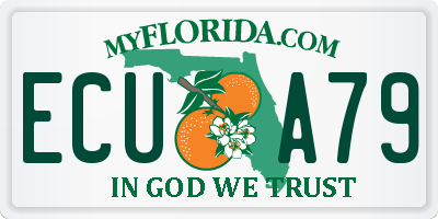FL license plate ECUA79