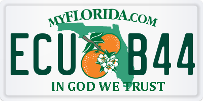 FL license plate ECUB44
