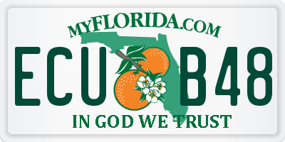 FL license plate ECUB48