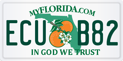 FL license plate ECUB82