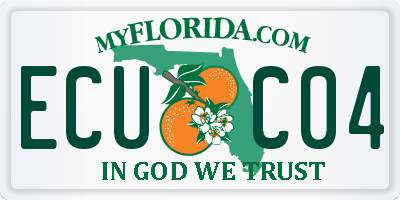 FL license plate ECUC04