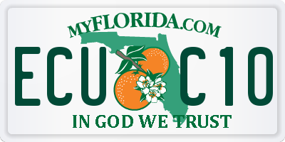 FL license plate ECUC10