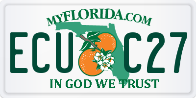 FL license plate ECUC27