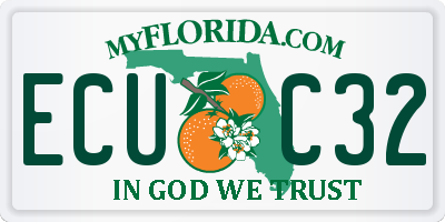 FL license plate ECUC32