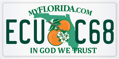 FL license plate ECUC68
