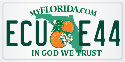 FL license plate ECUE44