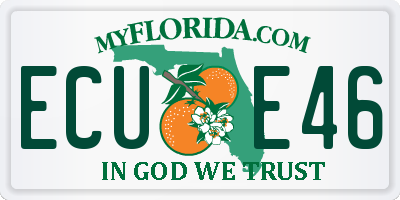 FL license plate ECUE46
