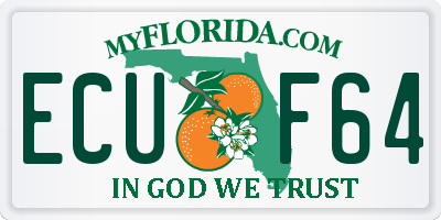 FL license plate ECUF64