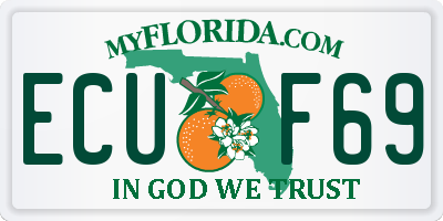 FL license plate ECUF69