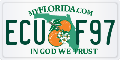FL license plate ECUF97