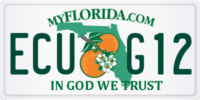 FL license plate ECUG12