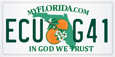 FL license plate ECUG41