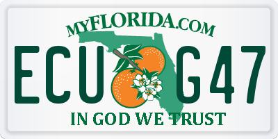 FL license plate ECUG47