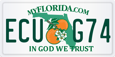 FL license plate ECUG74
