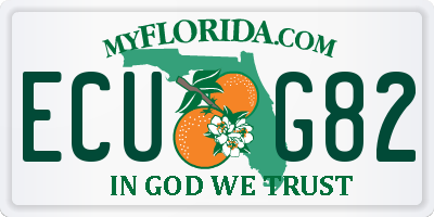FL license plate ECUG82