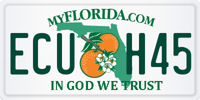 FL license plate ECUH45