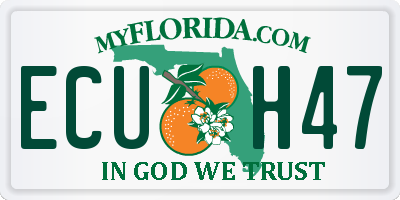 FL license plate ECUH47