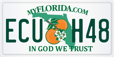 FL license plate ECUH48