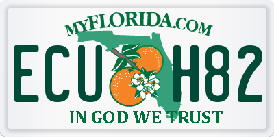 FL license plate ECUH82