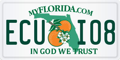 FL license plate ECUI08