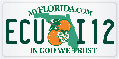 FL license plate ECUI12