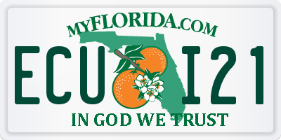 FL license plate ECUI21